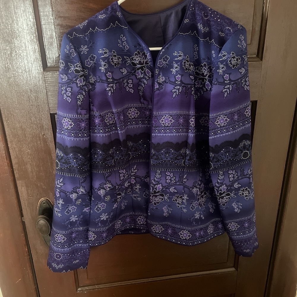 Women’s Patterned Purple Jacket